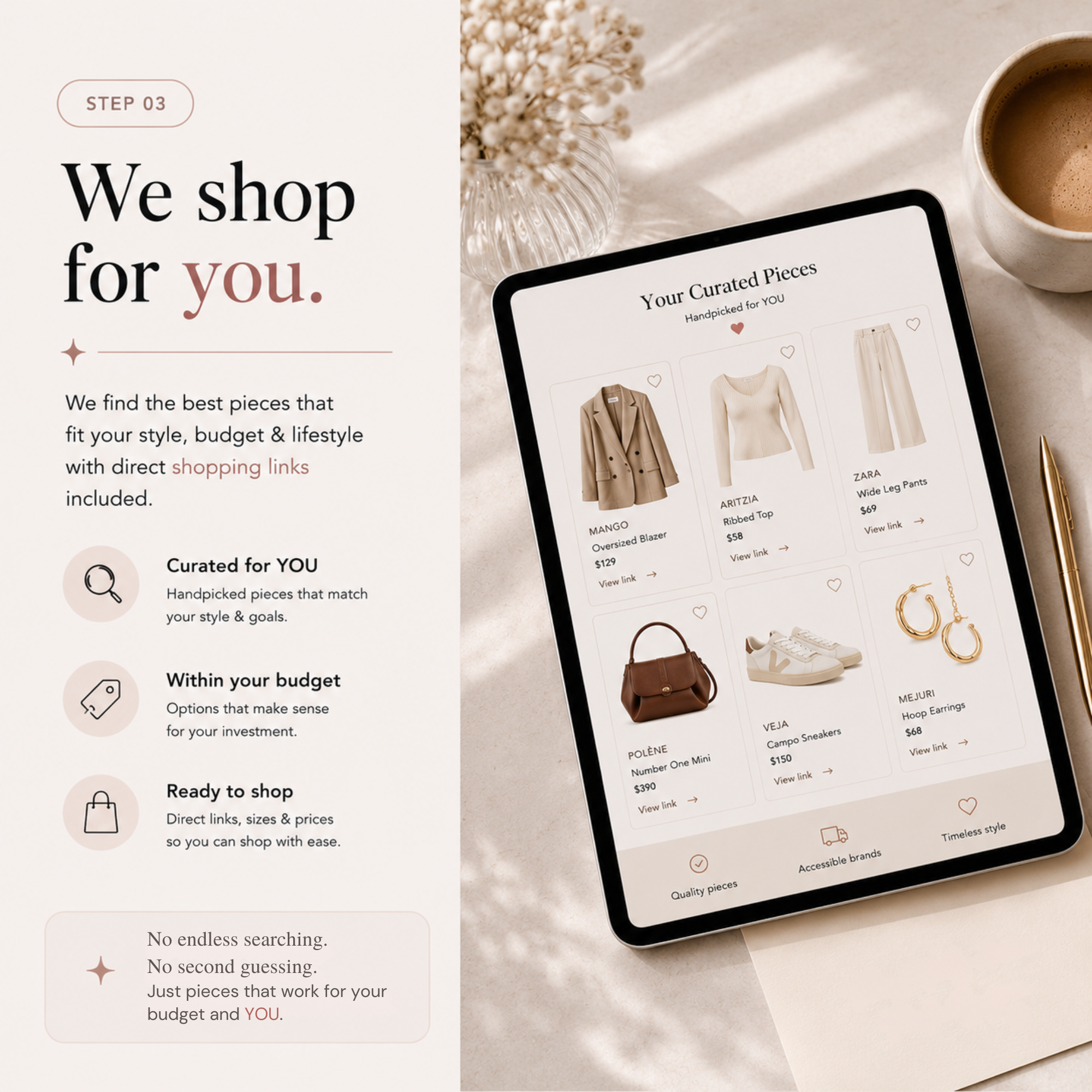Step 3 — Shopping Links