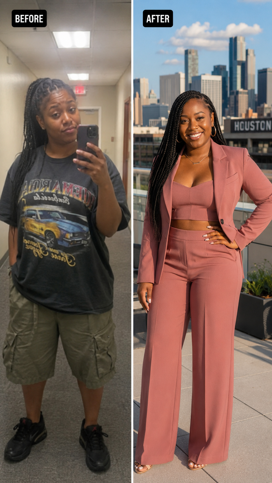 Brianna before and after