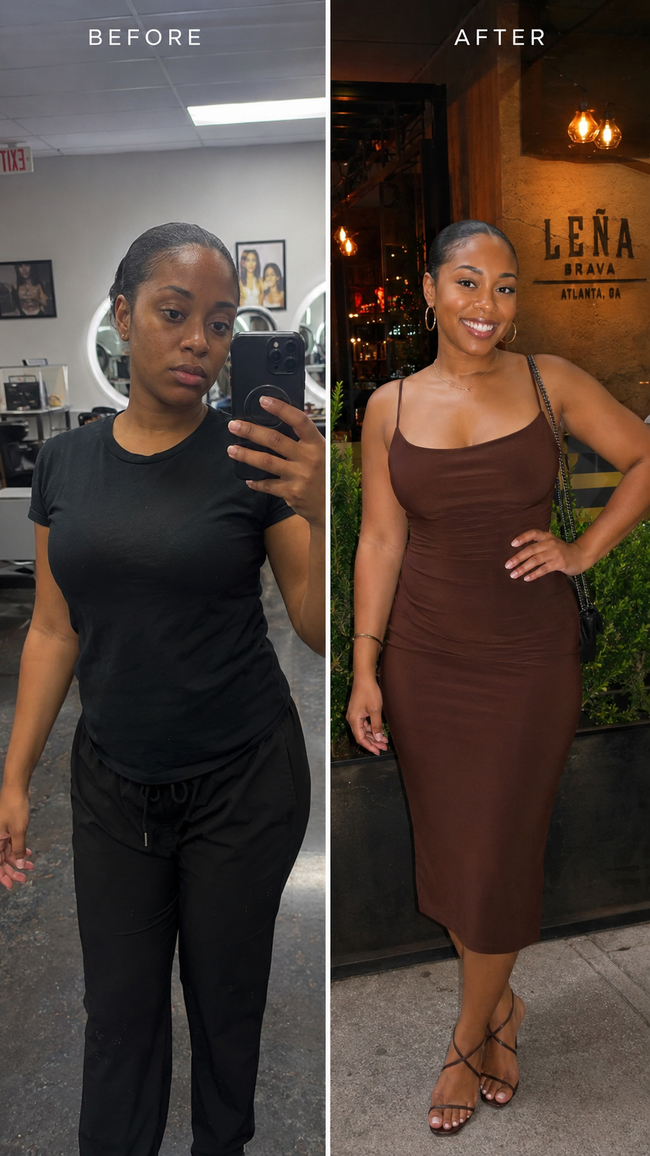 Jasmine before and after