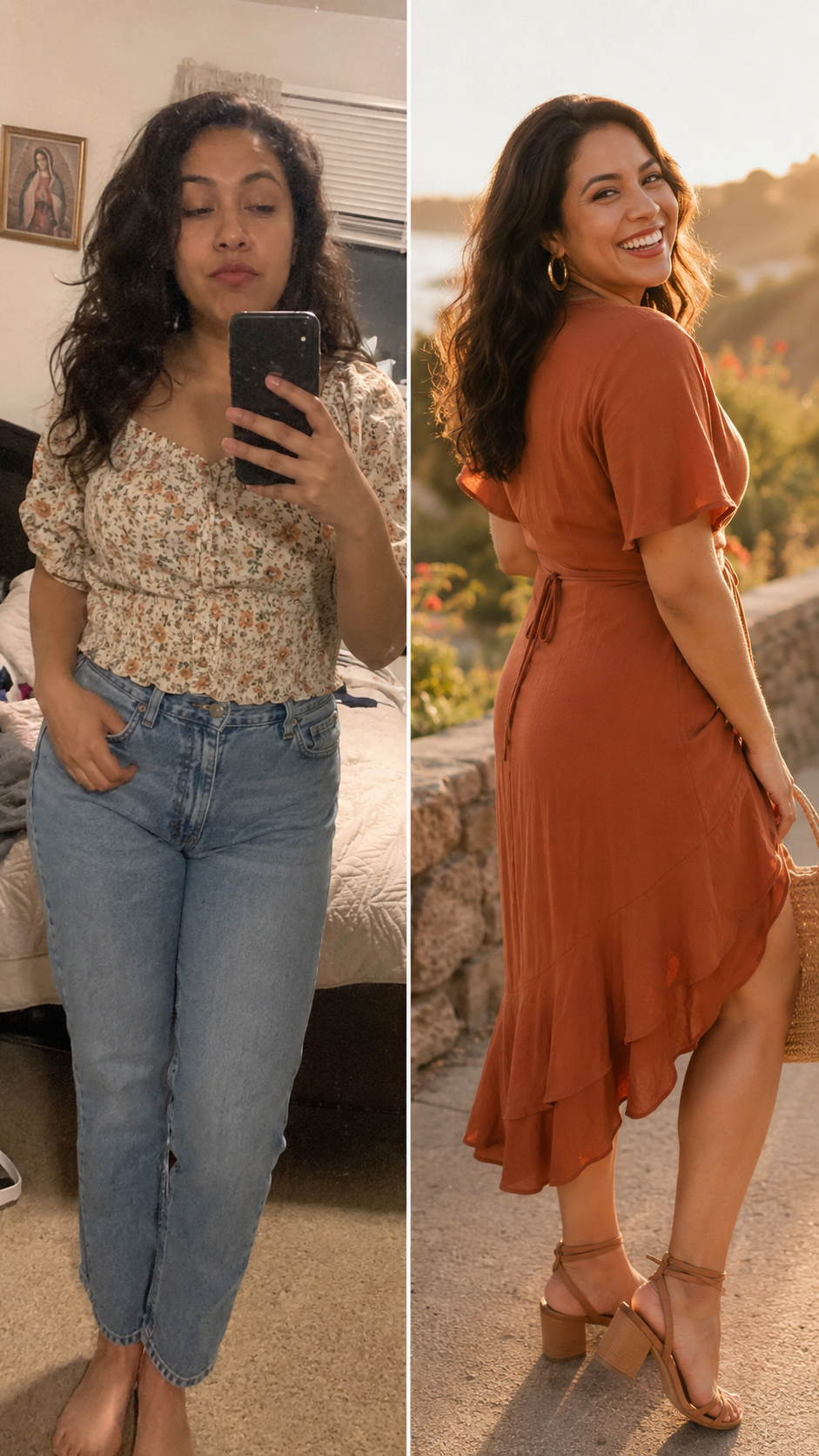 Maria before and after
