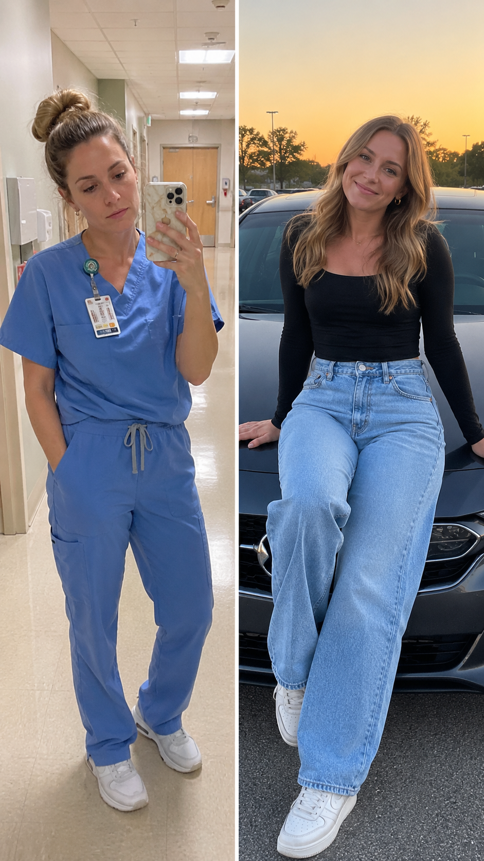 Megan before and after