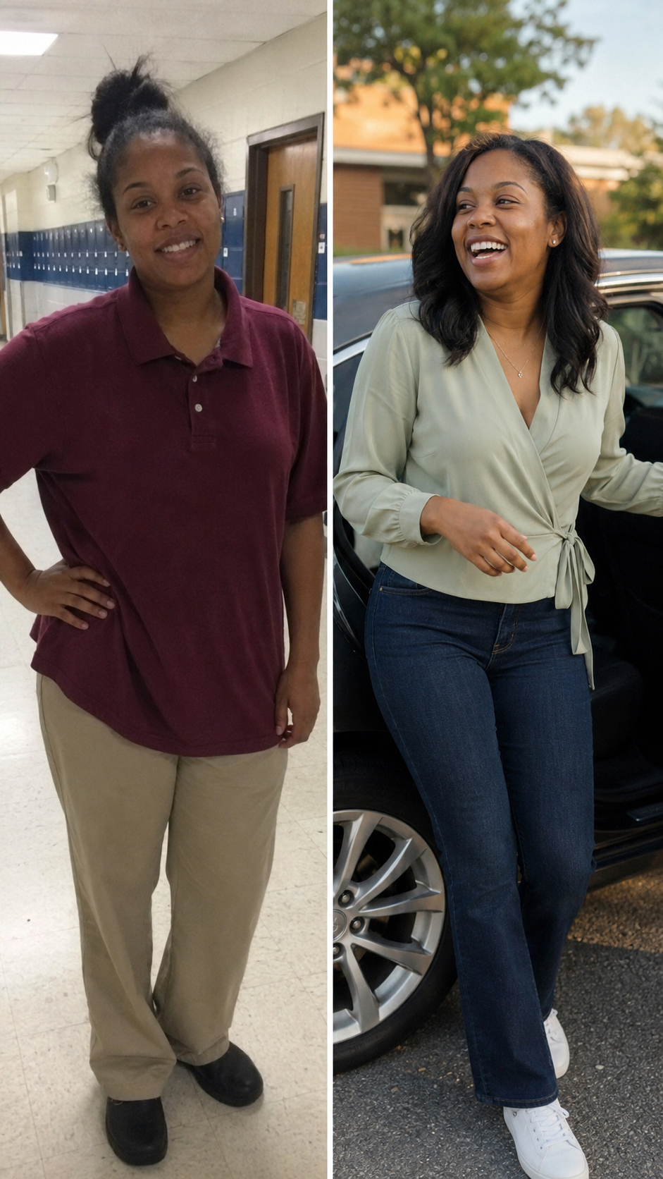 Nicole before and after