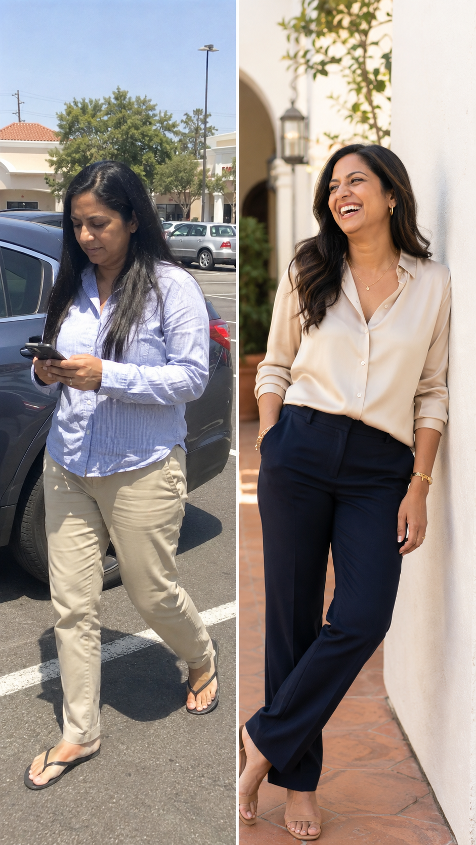 Priya before and after