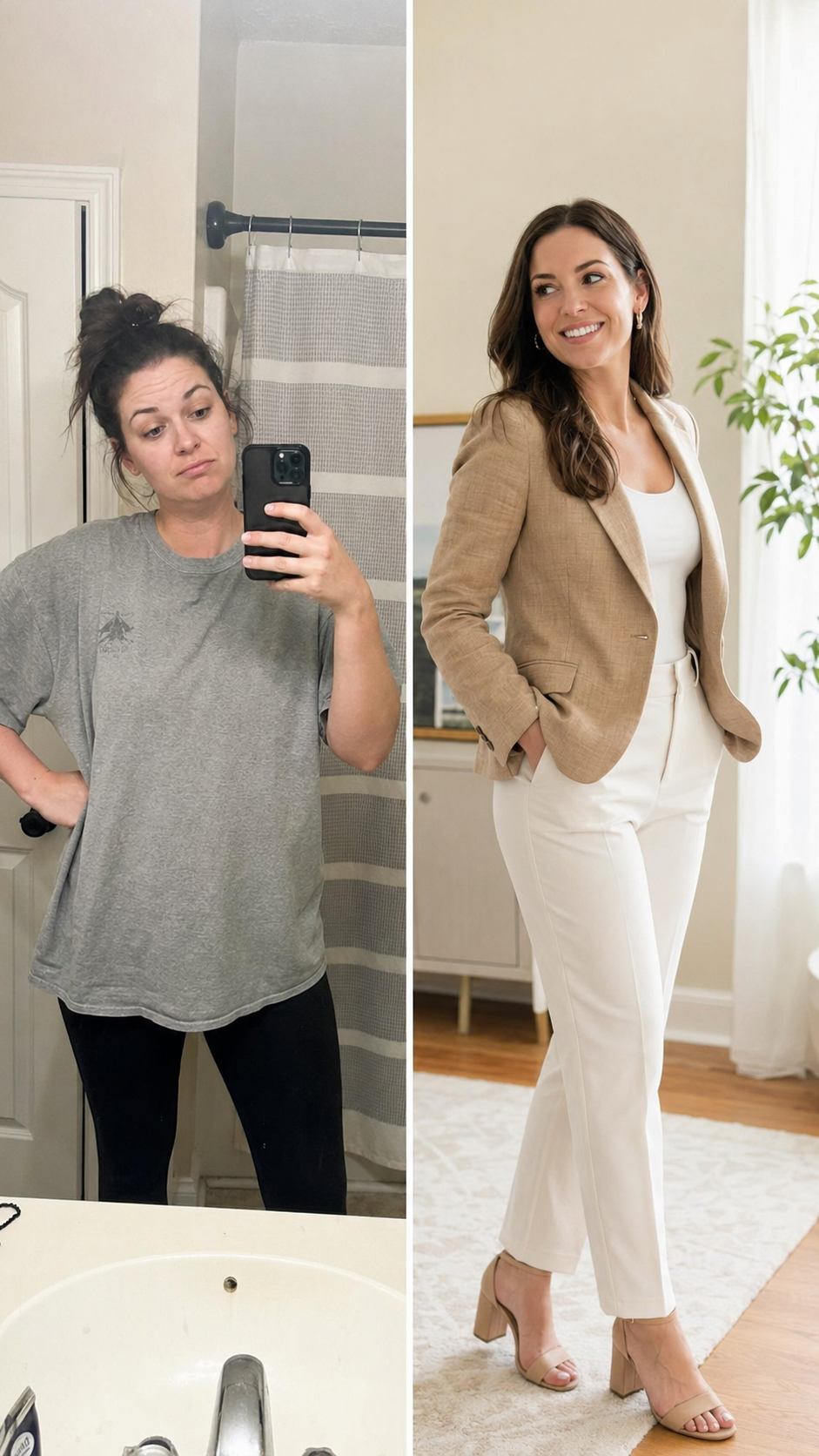 Sarah before and after